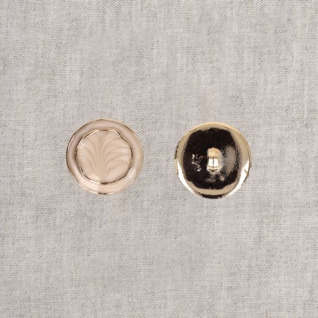 Bouton aspect métal émaillé