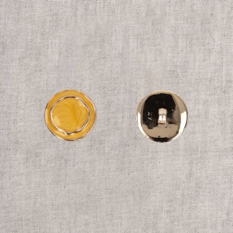 Bouton métal émaillé