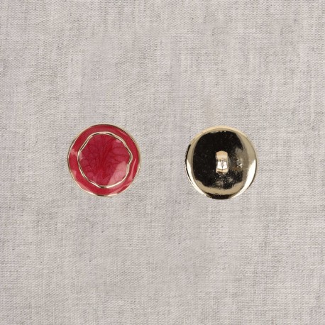 Bouton métal émaillé