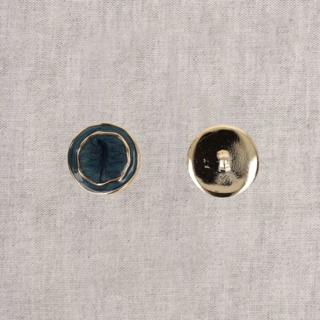 Bouton métal émaillé