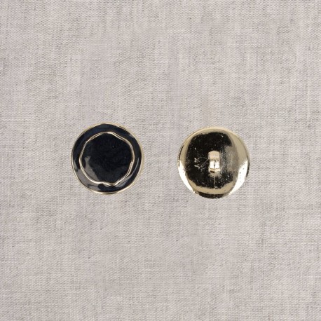 Bouton métal émaillé