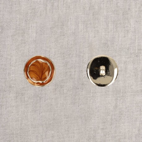 Bouton métal émaillé