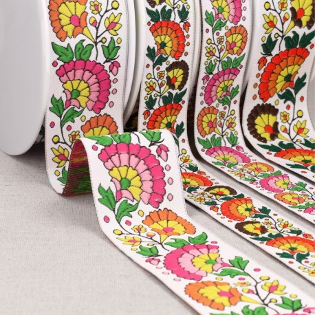 Galon jacquard éventails