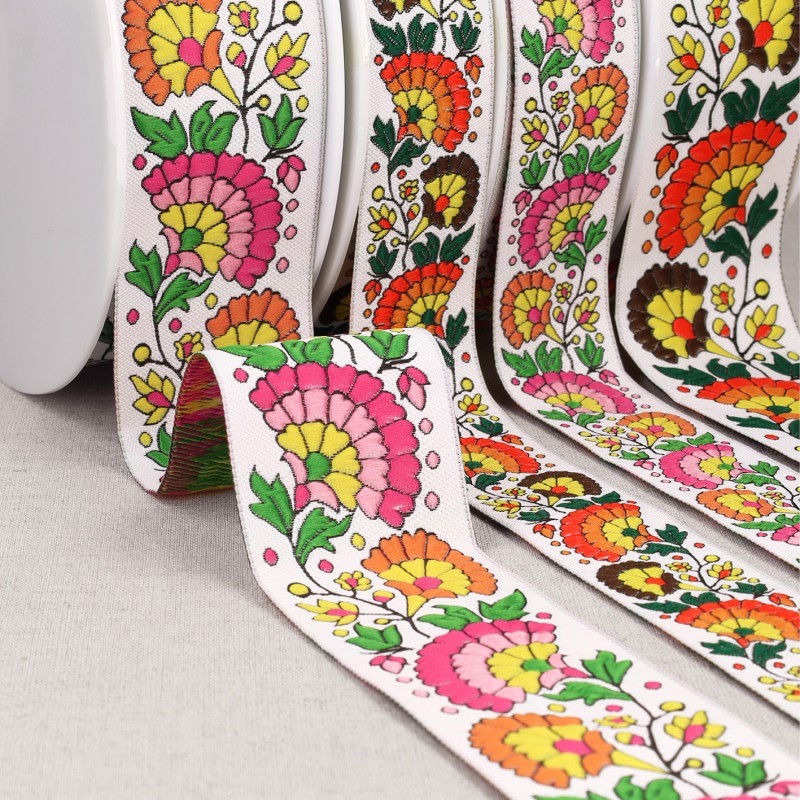Galon jacquard éventails