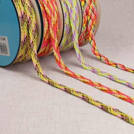 Tresse multicolore pour bracelets