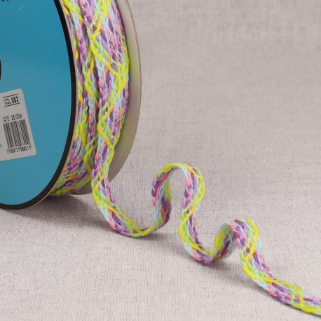 Tresse multicolore pour bracelets