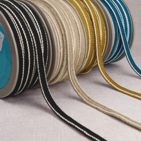 Tresse bicolore réversible