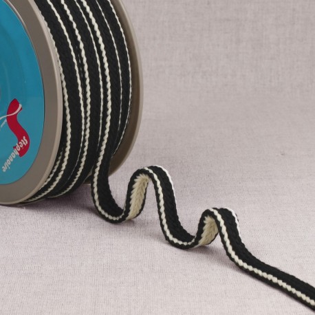 Tresse bicolore réversible