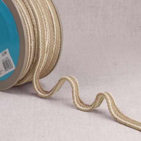 Tresse bicolore réversible