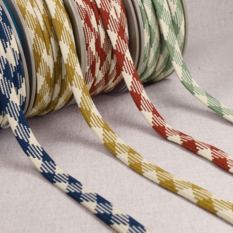 Tresse bicolore losanges