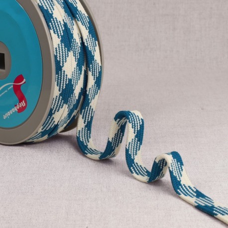 Tresse bicolore losanges