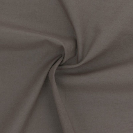 Tissu Voile de Coton Elsa Gris Foncé 