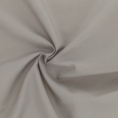 Tissu Voile de Coton Elsa Gris Clair 