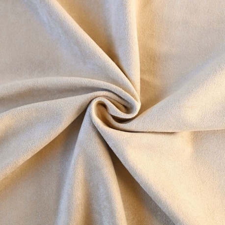 Tissu Suede Suedine Lourde Ecru 380g/m²