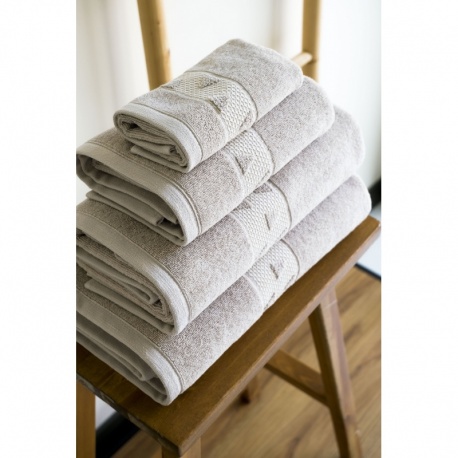 Linge de Toilette Liteau Jacquard Lucile Coloris Lin