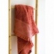 Linge de Toilette Emeline Triangle Uni Bois de Rose