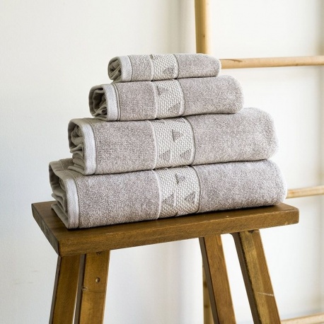 Linge de Toilette Liteau Jacquard Lucile Coloris Lin