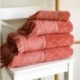 Linge de Toilette Emeline Triangle Uni Bois de Rose