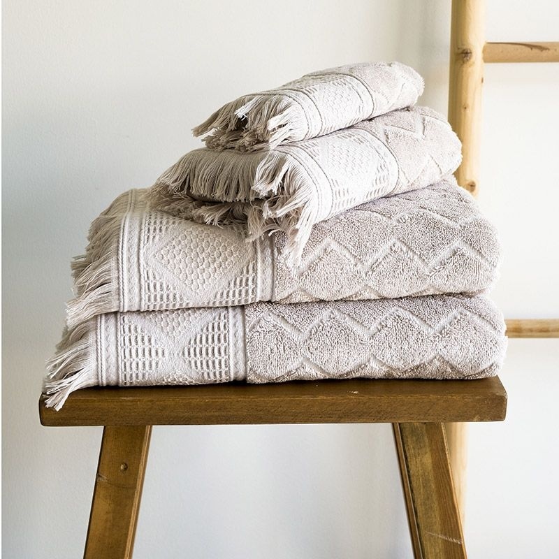 Linge de Toilette Emeline Triangle Uni Coloris Lin