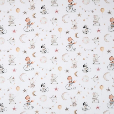 Tissu Impression Digitale Sleepy Naturel