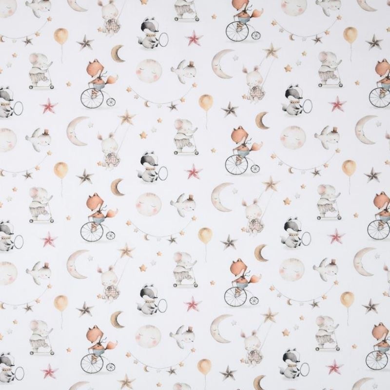 Tissu Impression Digitale Sleepy Naturel