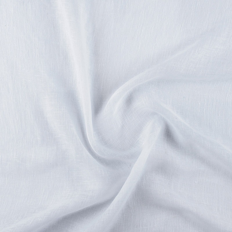 Tissu Gaze de Lin Uni Blanc 