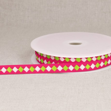 Galon jacquard losanges