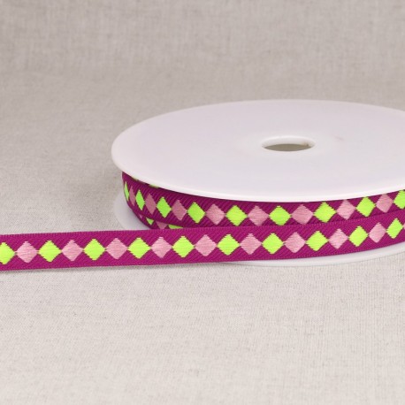 Galon jacquard losanges