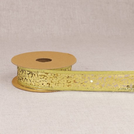 Ruban laitonné paillettes