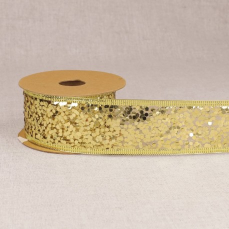 Ruban laitonné paillettes