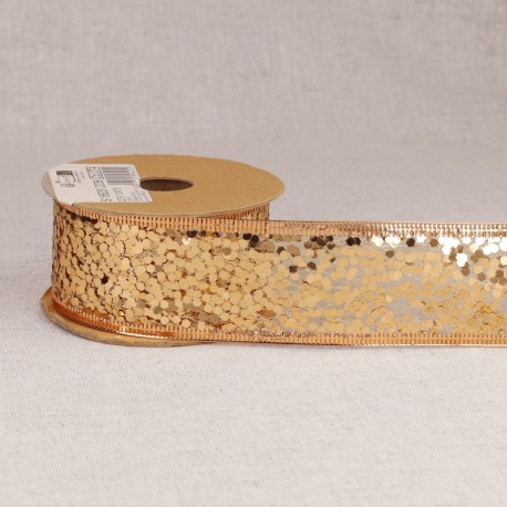 Ruban laitonné paillettes