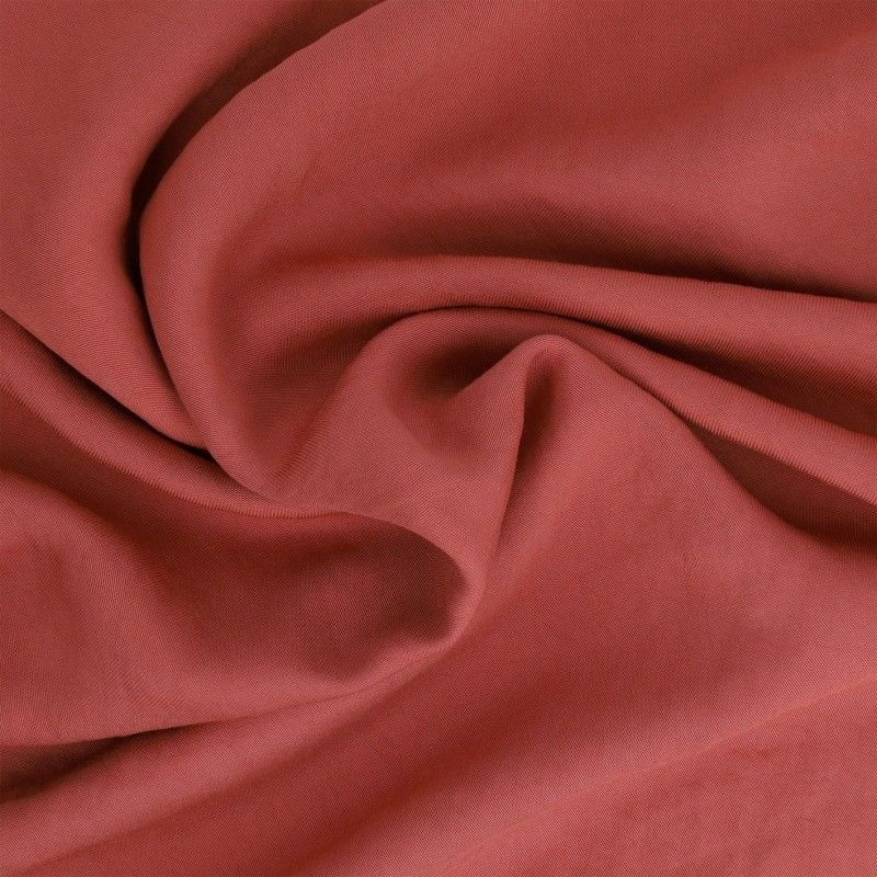 Tissu Gabardine Viscose Polyester Uni Framboise 