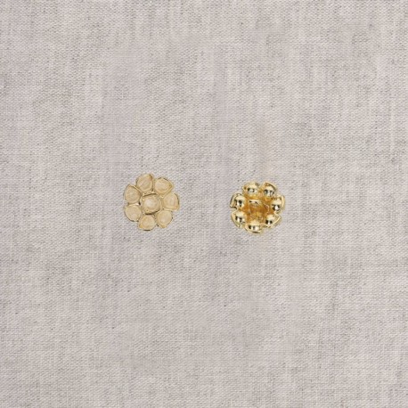 Bouton bijou fleur