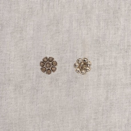 Bouton bijou fleur