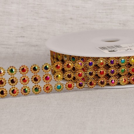 Galon paillettes 3 rangs