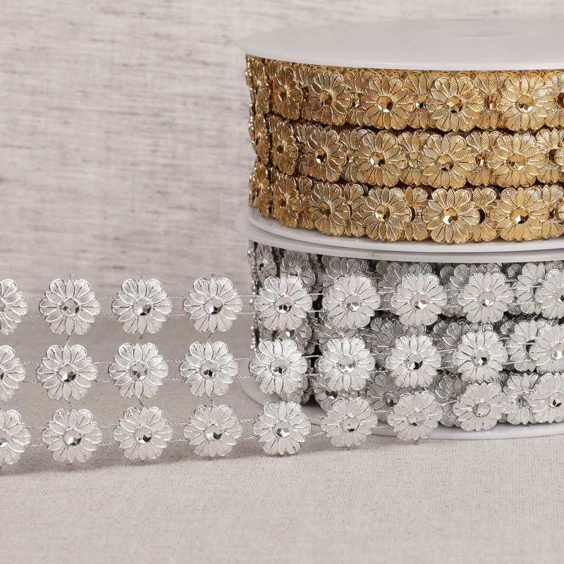Galon paillettes 3 rangs