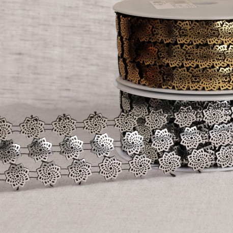 Galon paillettes 3 rangs