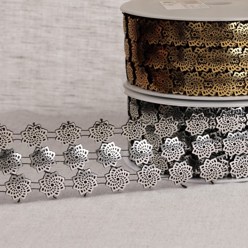 Galon paillettes 3 rangs