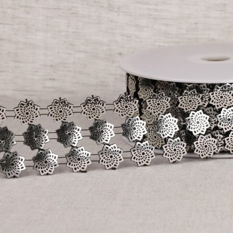 Galon paillettes 3 rangs