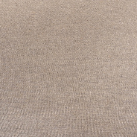 Tissu Chambray Aspect Lin Enduit 