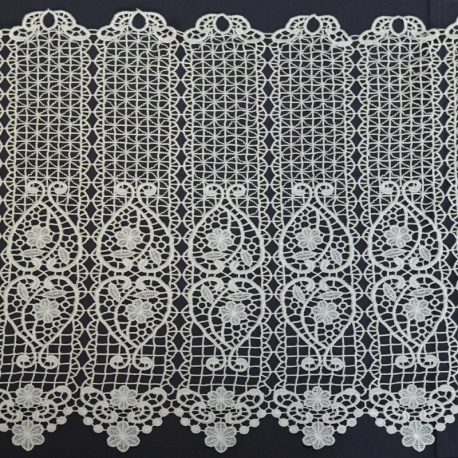 Brise Bise Macramé Hauteur 60cm Charme Ecru