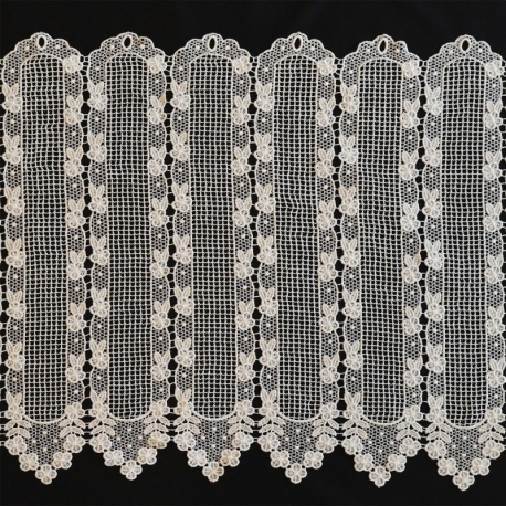 Brise Bise Macramé Hauteur 120cm Fleur Ecru