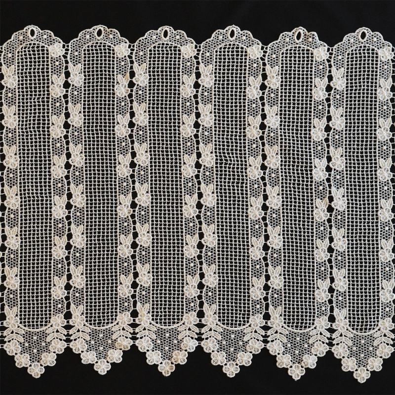Brise Bise Macramé Hauteur 120cm Fleur Ecru