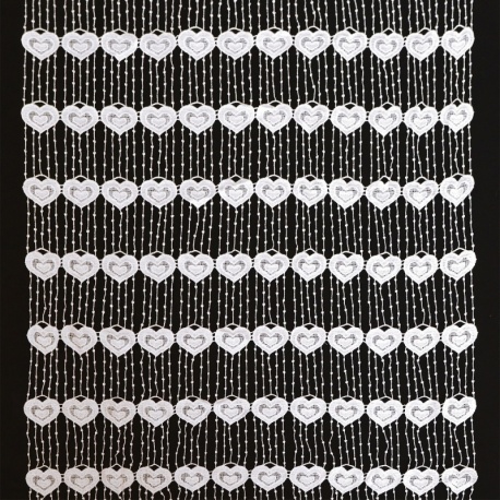 Modulable Macramé Largeur 90cm Coeur Blanc