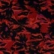 Tissu Polyviscose Imprimé Fleurs Rouge