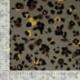 Tissu Twill de Viscose Imprimé Léopard Kaki