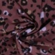 Tissu Twill de Viscose Imprimé Léopard Lilas