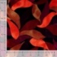 Tissu Satin de Viscose Imprimé Feuilles Rouge orange 