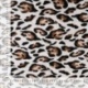 Tissu Satin de Viscose Imprimé Léopard Sable