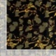Tissu Satin de Viscose Imprimé Fleurs Kaki 